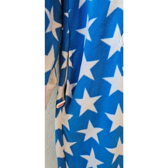 Tipsy Elves American Flag Fleece Hooded 1 pc Jumpsuit Patriotic Party Mens XL - Picture 3 of 5